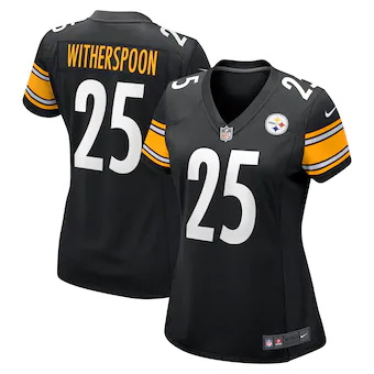 womens nike ahkello witherspoon black pittsburgh steelers g